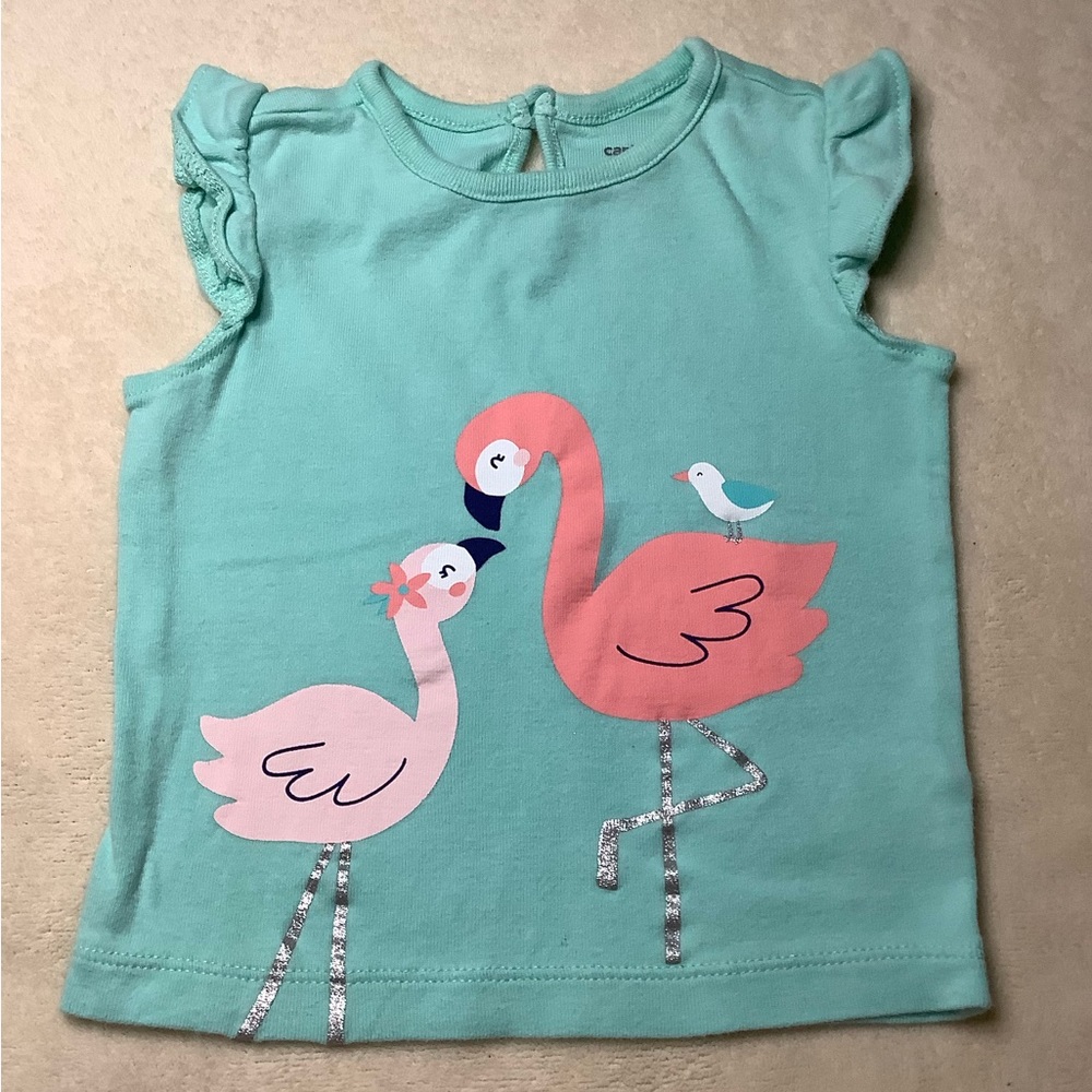 Carters Flamingos Tank Top 12 Months 12M